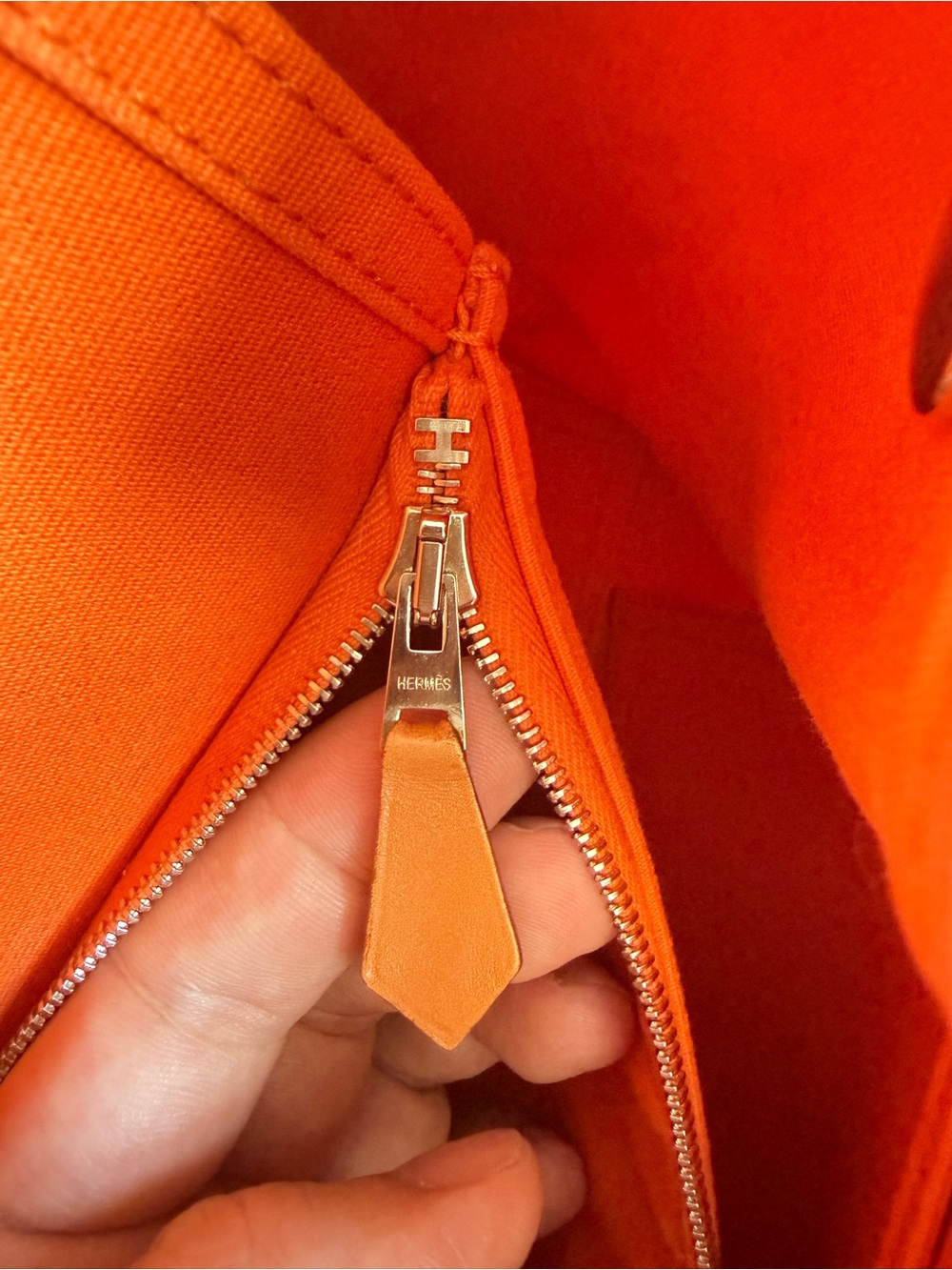 Hermes Orange Cabag Tote - Picture 6 of 11